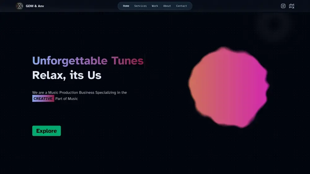 Landing Page of GDM & Anv